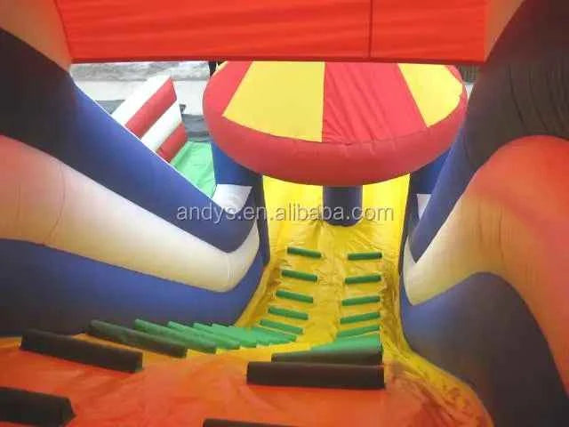 Outdoor Commercial Inflatable Slide PVC Material EN71 Certified Model