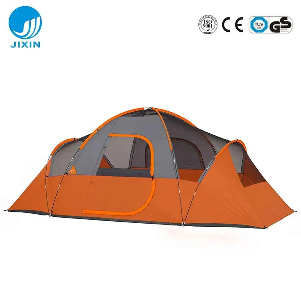 Outdoor 5‑6 Person Hunting Tent, Double‑Layer Waterproof Windproof Camping Shelter