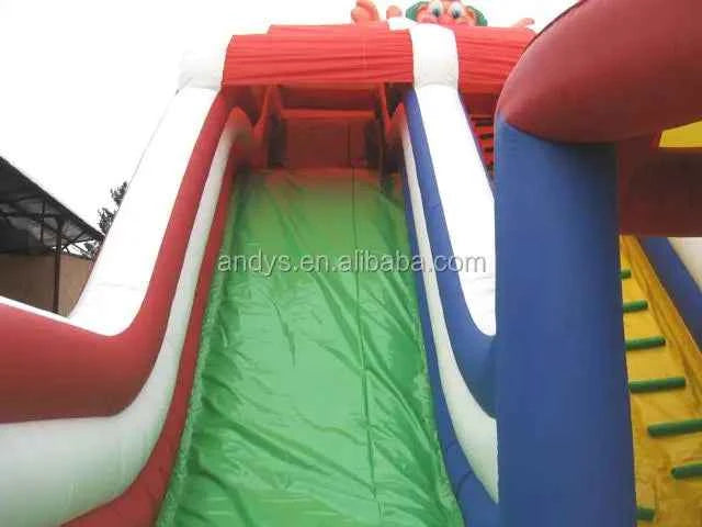 Outdoor Commercial Inflatable Slide PVC Material EN71 Certified Model