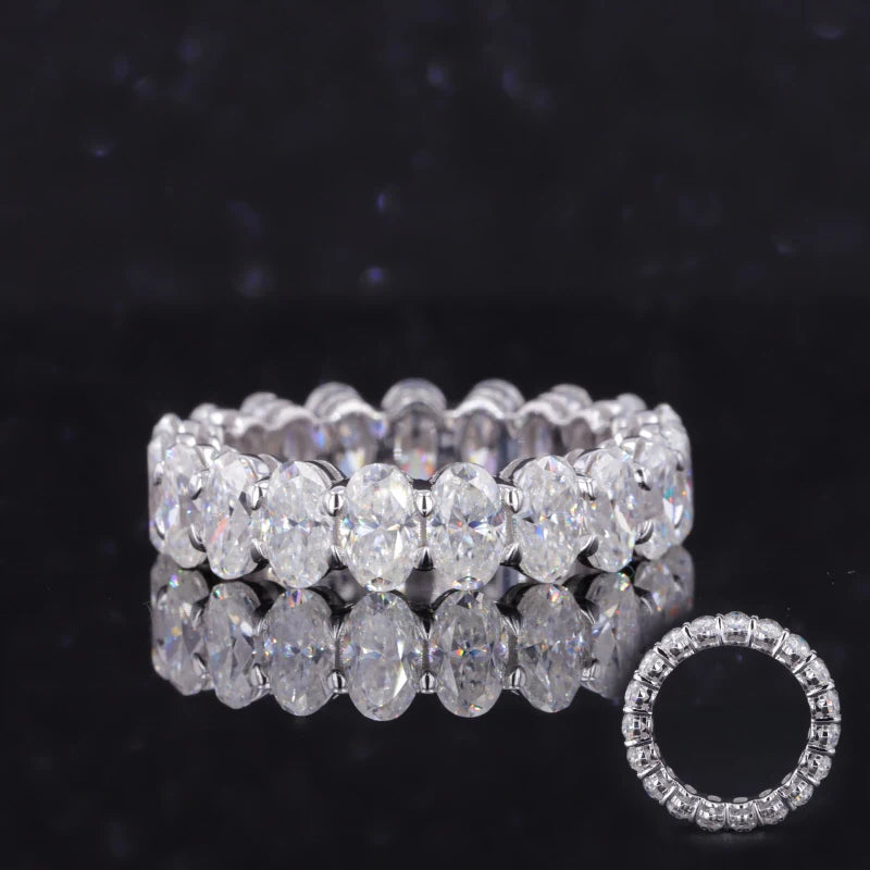 Starsgem Custom Diamond Tennis Band - Pure Diamond Eternity Jewelry Wedding Ring in 14K Solid Gold