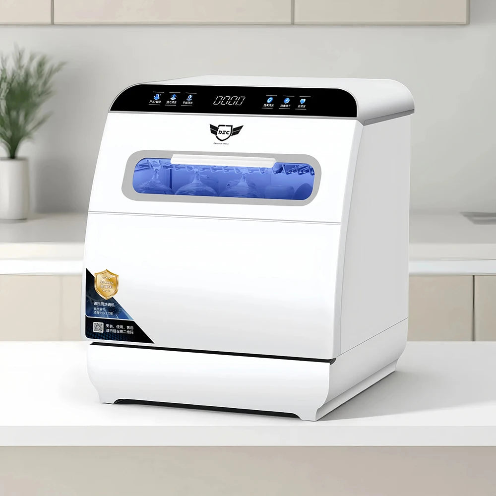 DZC Q8-Ultra Countertop Dishwasher - 8-Set Capacity with App Control and Full-Integrated Design