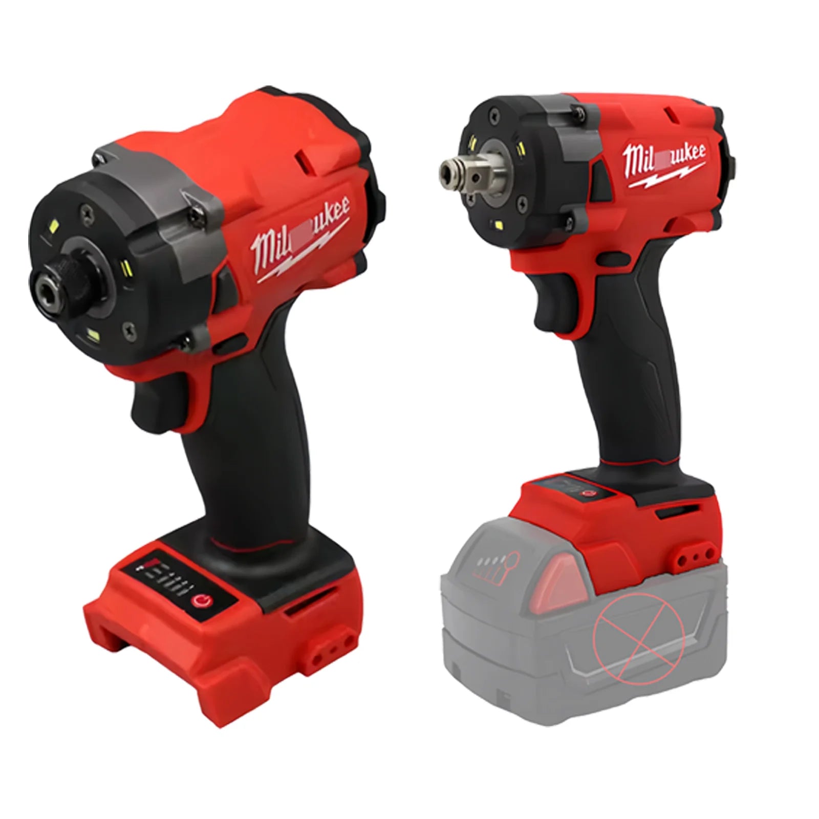 18V Red Cordless Tool Kit with Impact Wrench & 3-in-1 Drill