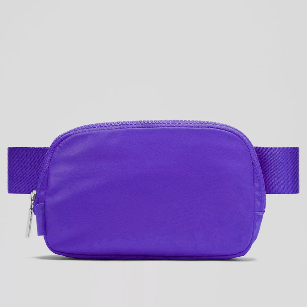 Women Waterproof Nylon Crossbody Running Chest Belt Bag Cute Sport Gym Funny Pack Waist Bag