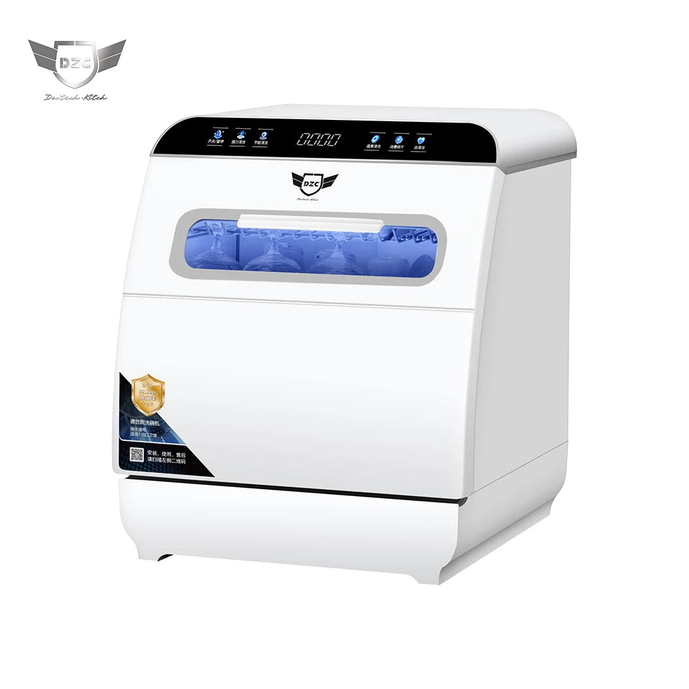DZC Q8-Ultra Countertop Dishwasher - 8-Set Capacity with App Control and Full-Integrated Design
