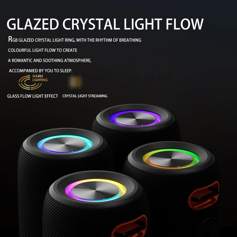 OEM XL09 Portable Wireless Speaker with RGB Lights and Waterproof Design