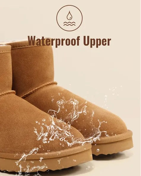 Women’s Uggs‑Style Winter Snow Boots – Wool Lined, Waterproof, Platform Warm Boots