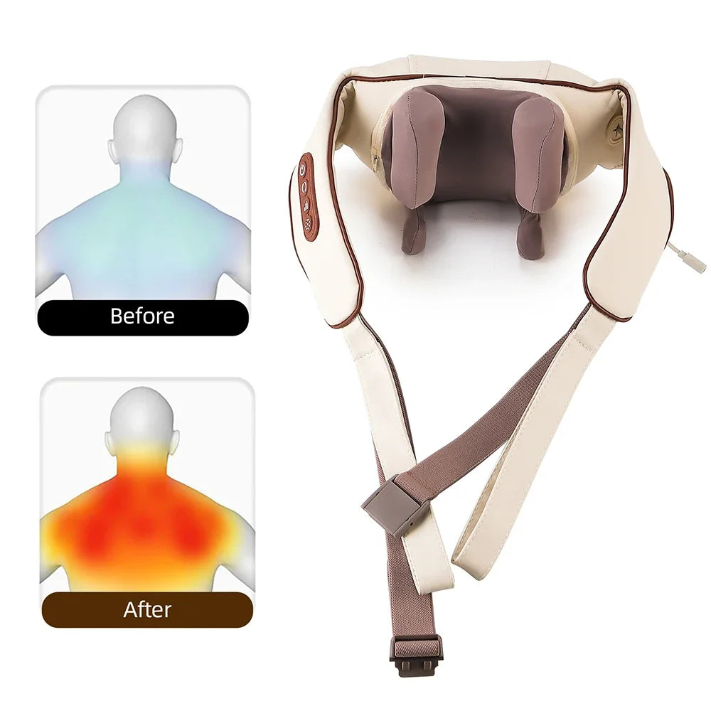 Heated Neck and Shoulder Massager - FZ-666 for Full Body Relief