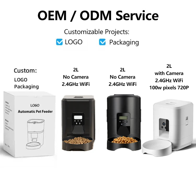 3.5L Smart Automatic Pet Feeder - Stainless Steel Bowl with Auto Timer for Dogs and Cats