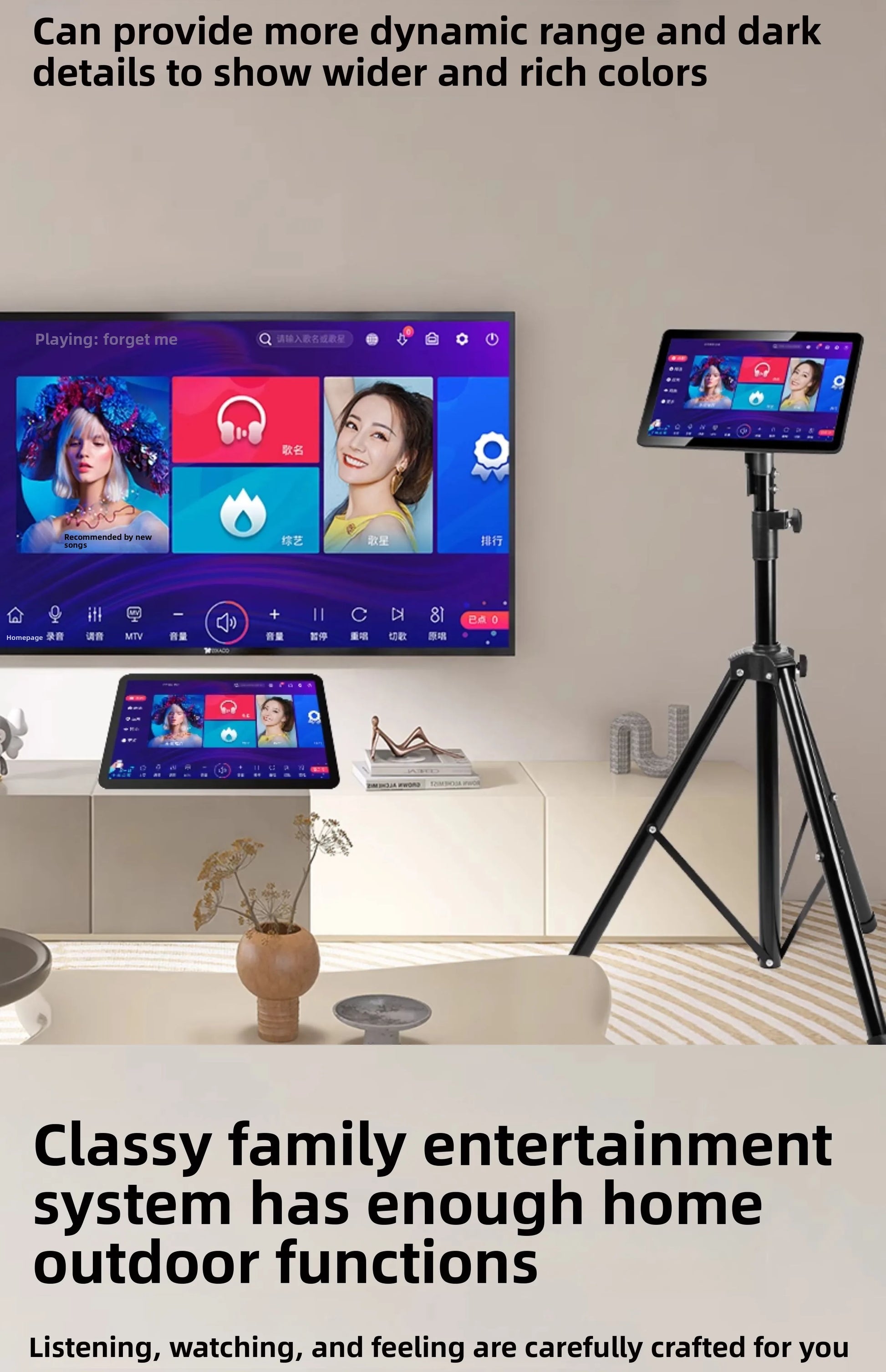 Bluetooth Karaoke Machine - Hot All-in-One Smart KTV with Touch Screen