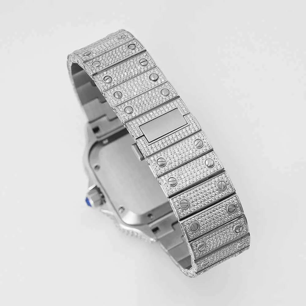 New Stylish Hip Hop Iced Out Diamond Jewelry Watches Automatic D Color VVS Moissanite Watch Past Diamond Tester