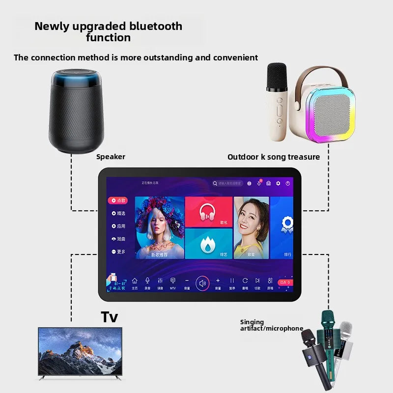 Bluetooth Karaoke Machine - Hot All-in-One Smart KTV with Touch Screen