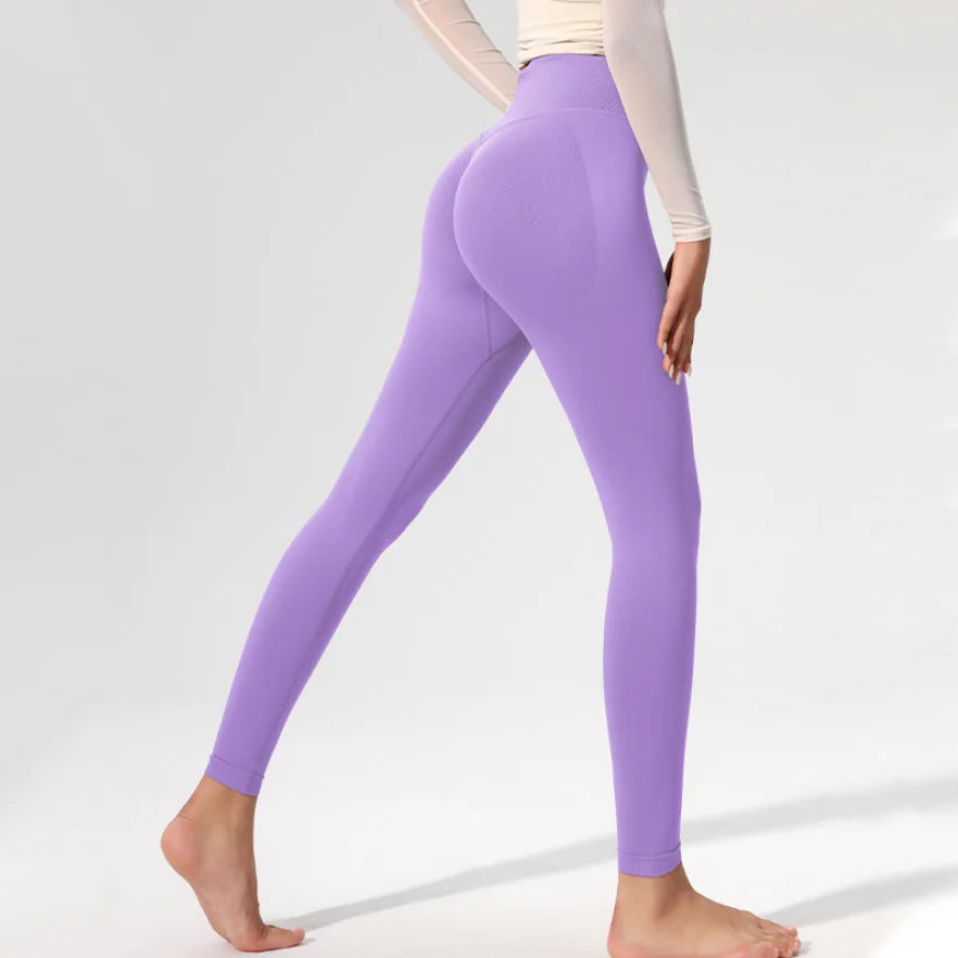Women’s High Waist Breathable Full Length Solid Spandex Nylon Pants