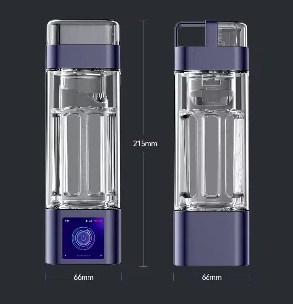 Smart Hydrogen Water Generator Cup – 350ml Aluminum Alloy, Touchscreen
