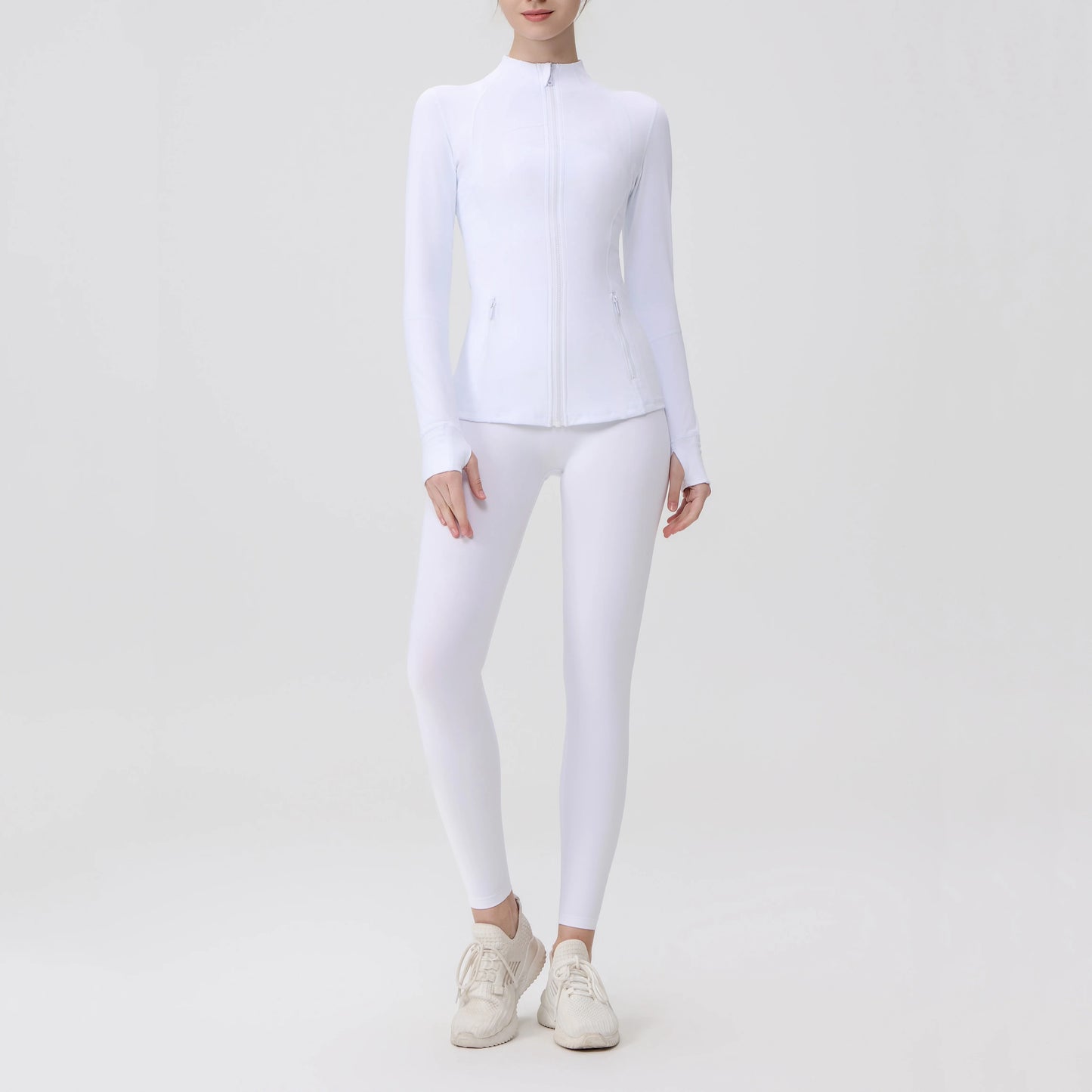 Women’s Yoga Jacket and Pants Set Slimming 2‑Piece Running Sportswear