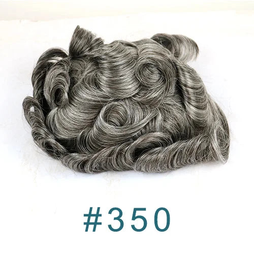 Super Natural Hairline 0.02mm Ultra‑Thin Skin V‑Loop Men’s Toupee 1B20/520
