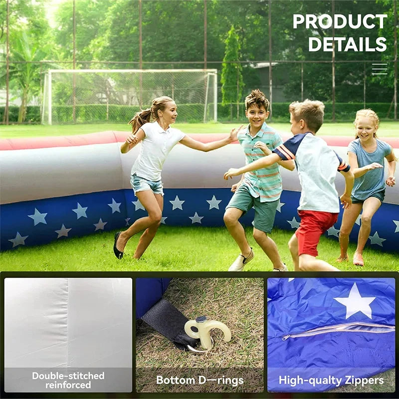 15FT Inflatable Gaga Ball Pit – Durable Oxford Fabric, 5–6 Player Capacity