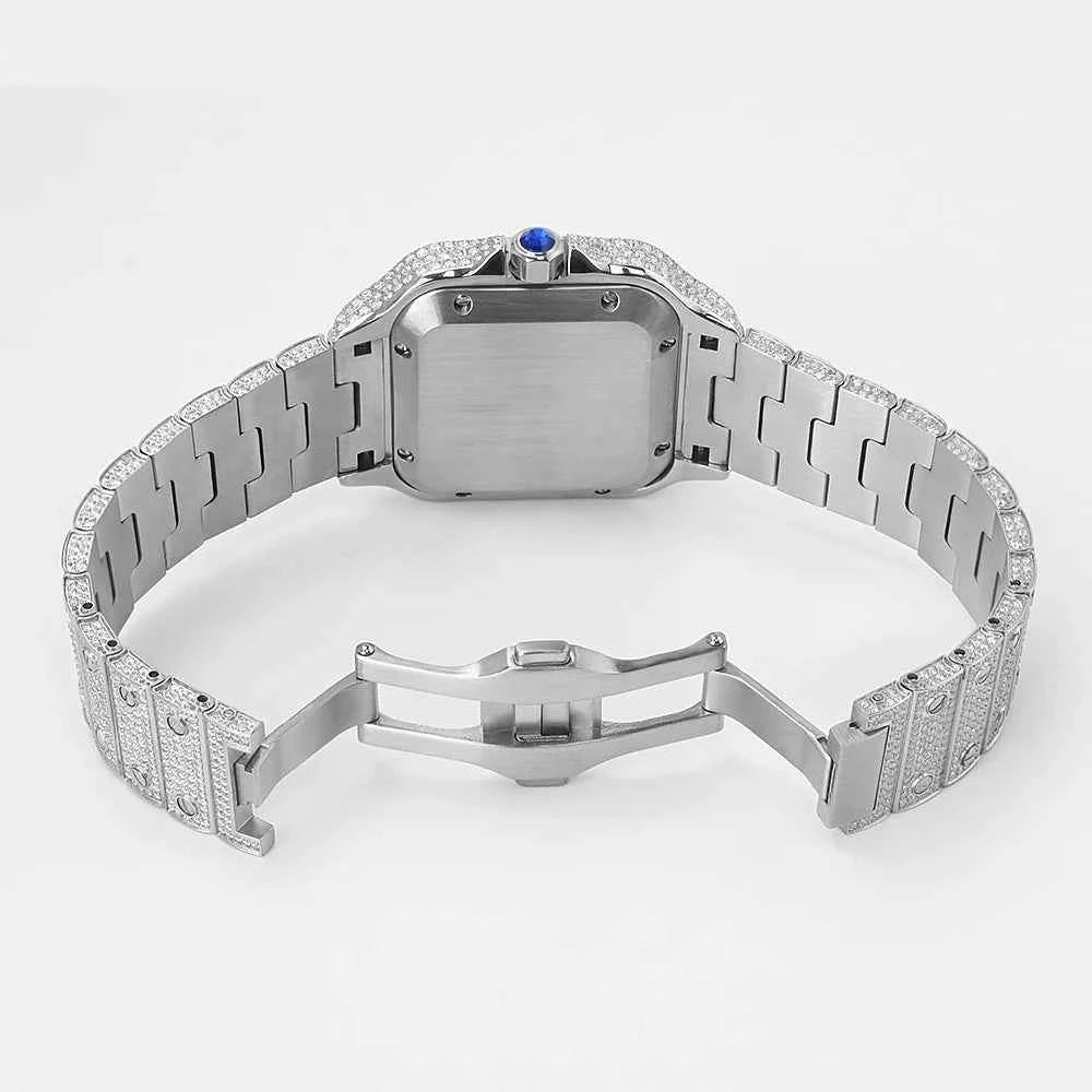 New Stylish Hip Hop Iced Out Diamond Jewelry Watches Automatic D Color VVS Moissanite Watch Past Diamond Tester