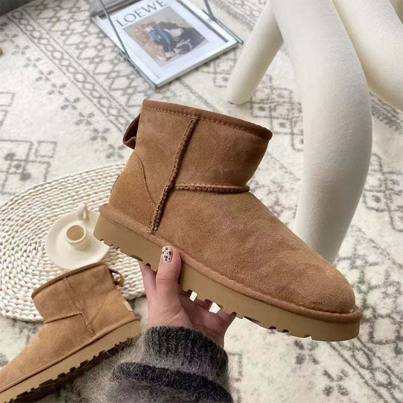 Women’s Uggs‑Style Winter Snow Boots – Wool Lined, Waterproof, Platform Warm Boots