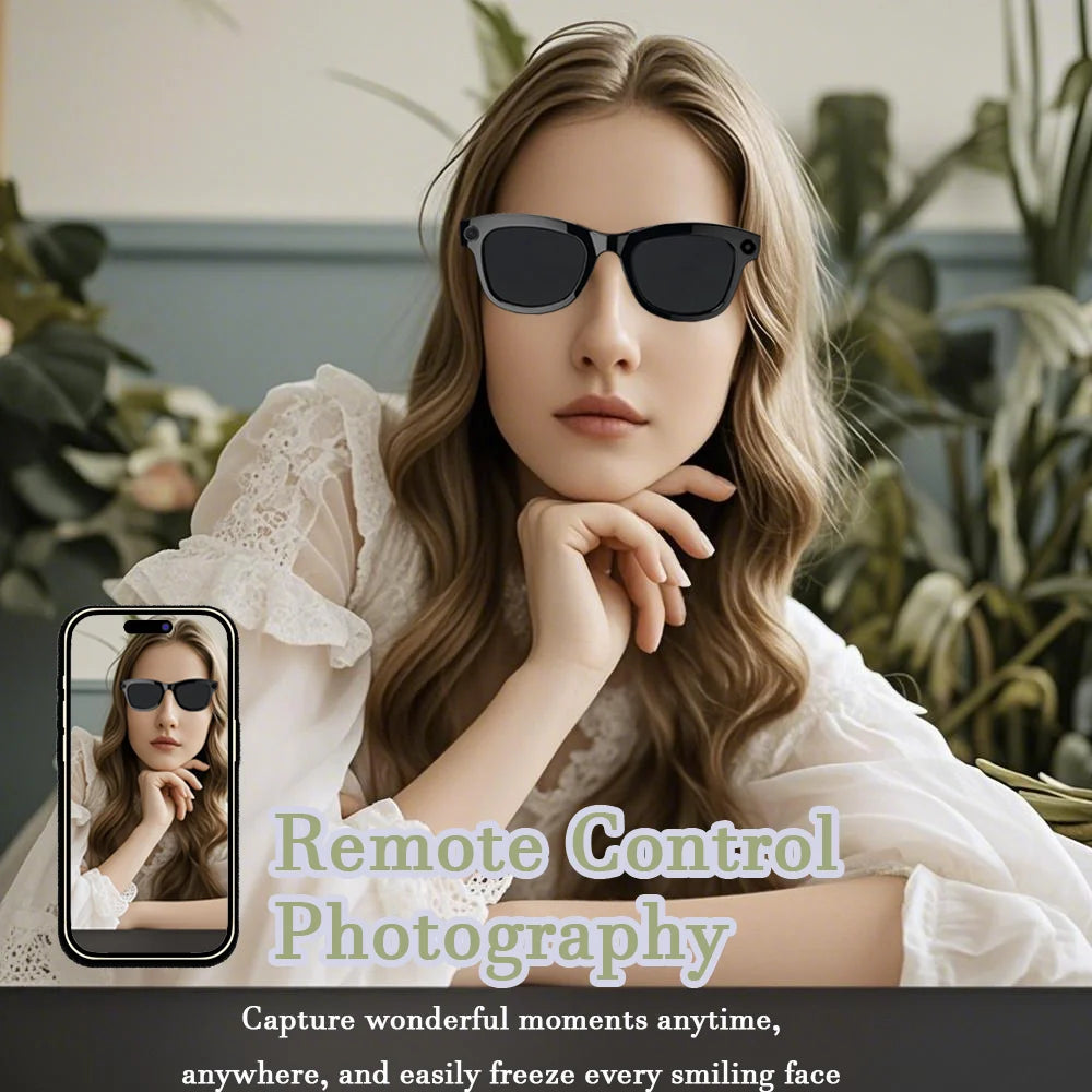 SENBONO L801 Outdoor Smart Glasses, Large Battery, WIFI Video Recording, AI Voice Assistant, Smart Glasses Camera