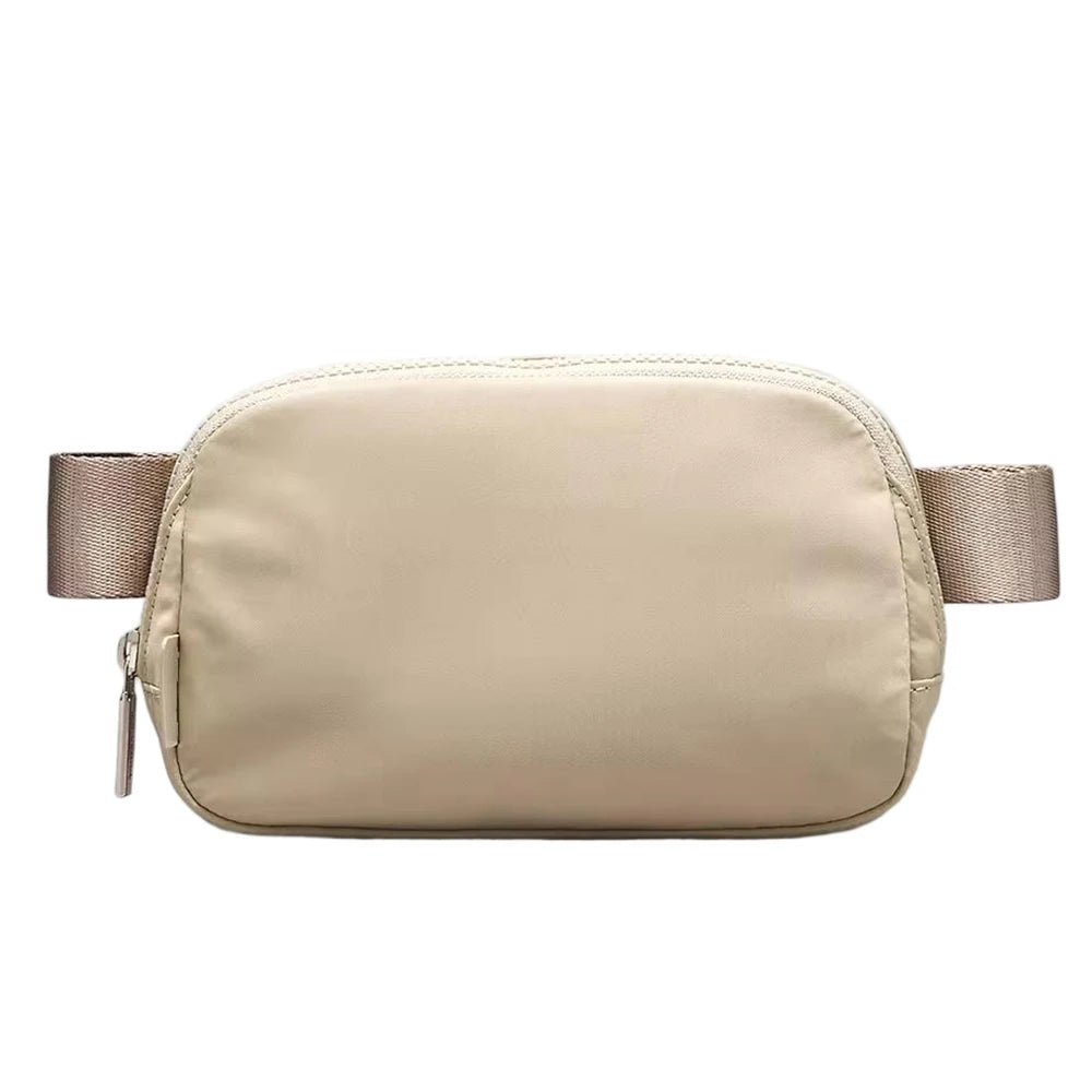 Women Waterproof Nylon Crossbody Running Chest Belt Bag Cute Sport Gym Funny Pack Waist Bag