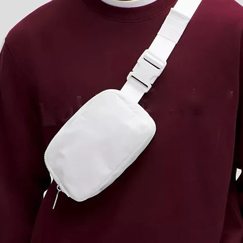 Women Waterproof Nylon Crossbody Running Chest Belt Bag Cute Sport Gym Funny Pack Waist Bag
