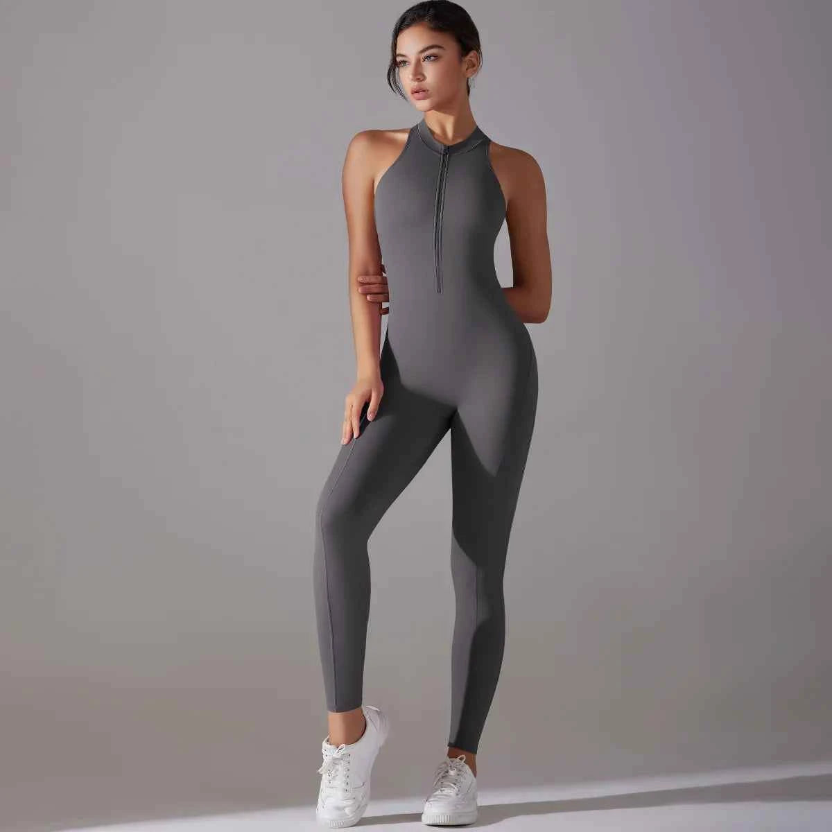 Women’s Tummy Control Butt Lift Sports Bodysuit Fitness Yoga Outfit