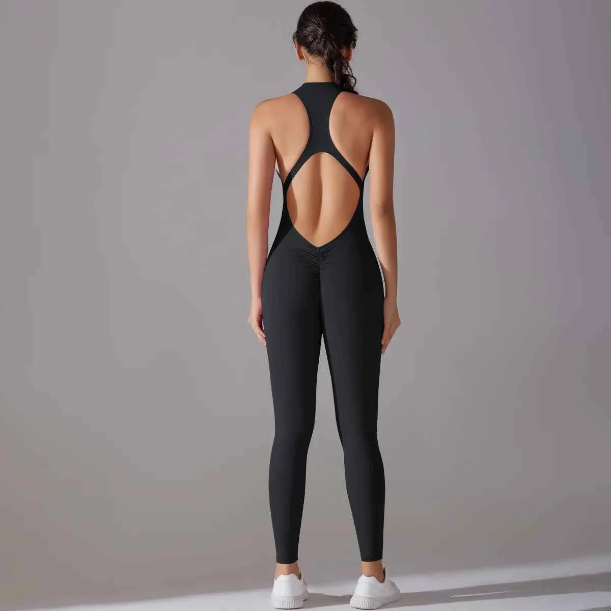 Women’s Tummy Control Butt Lift Sports Bodysuit Fitness Yoga Outfit
