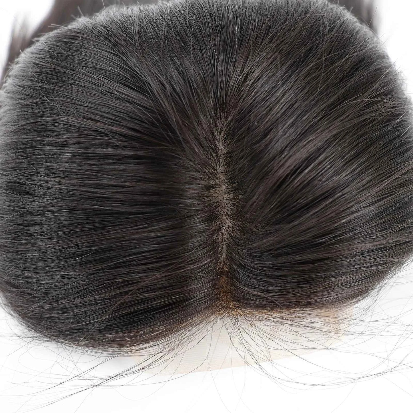 Virgin European Human Hair Silk‑Top Lace Front Medical Wig with PU Perimeter – Natural Scalp Look