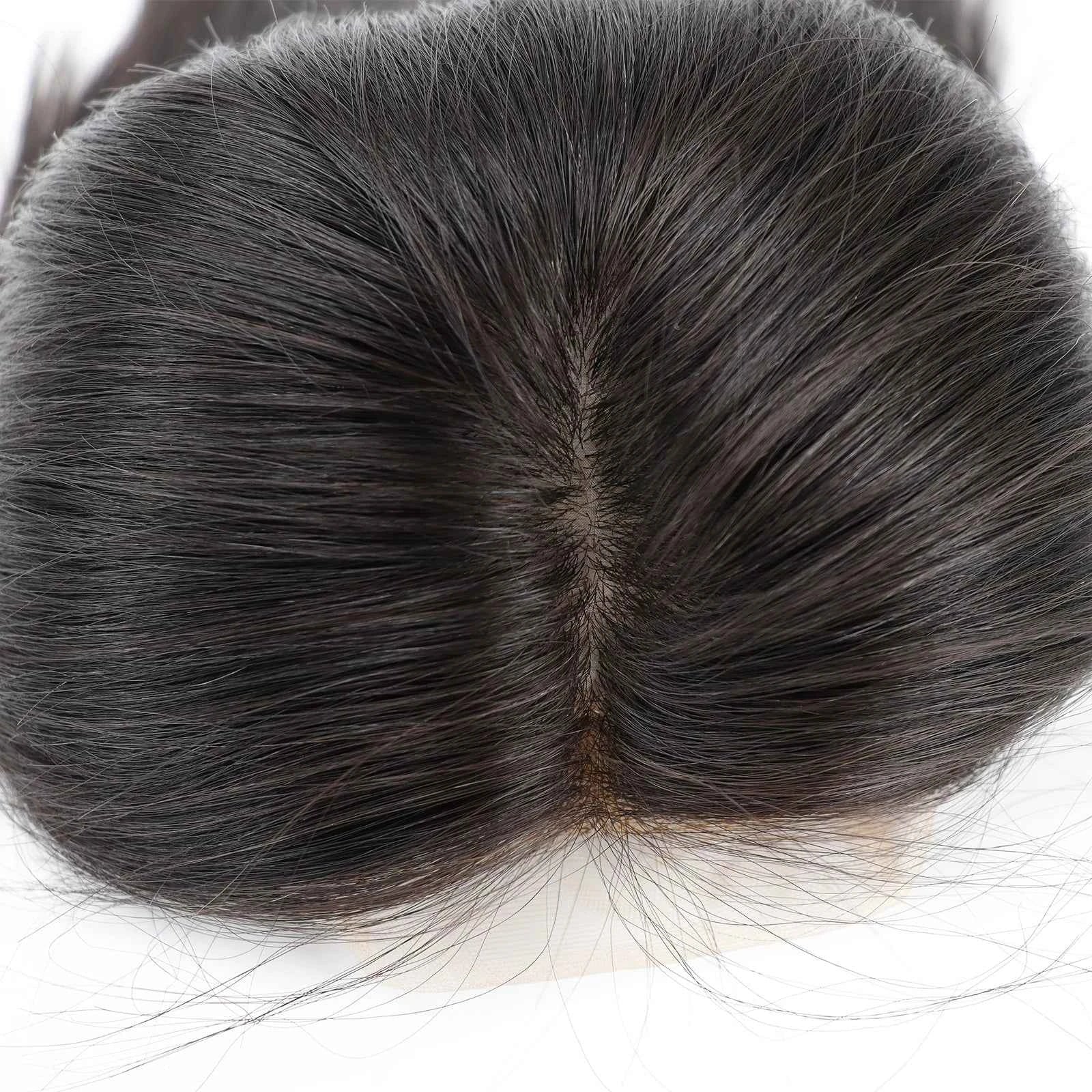 Virgin European Human Hair Silk‑Top Lace Front Medical Wig with PU Perimeter – Natural Scalp Look