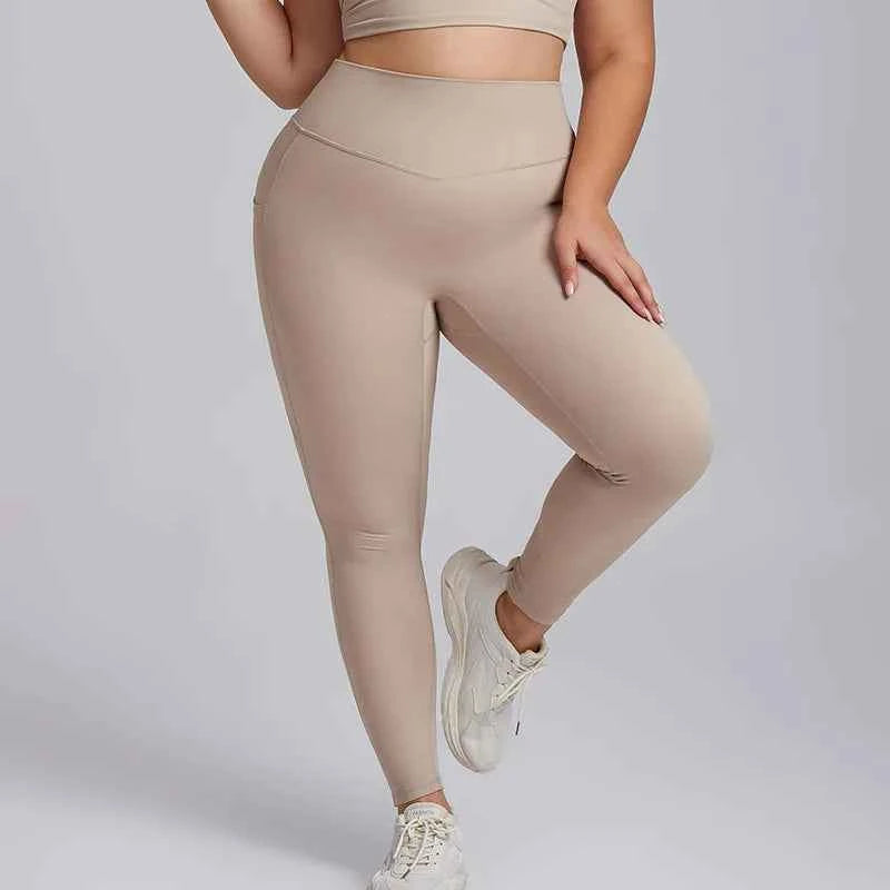 Women’s Plus Size Yoga Set Sports Bra & Leggings Super Stretch Outfit