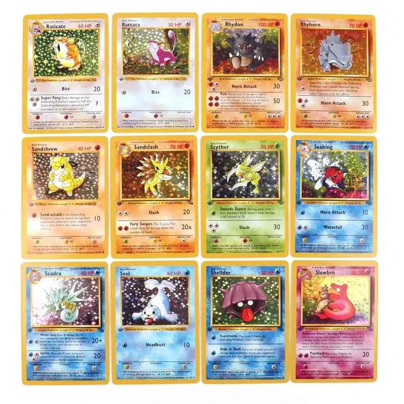 151‑Card 1996 First‑Gen Pokémon Set – Charizard Pikachu Mewtwo Blastoise – English & French