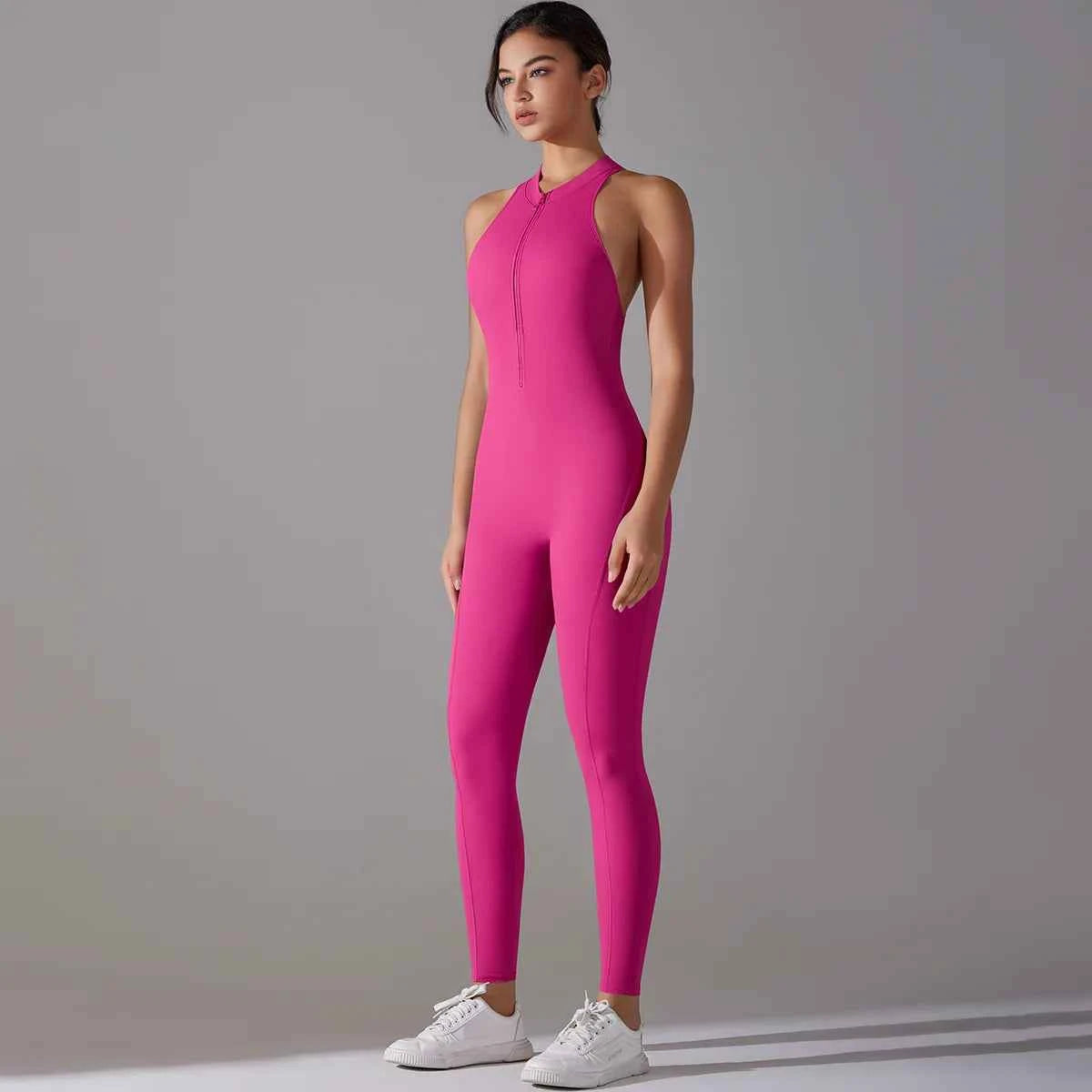 Women’s Tummy Control Butt Lift Sports Bodysuit Fitness Yoga Outfit