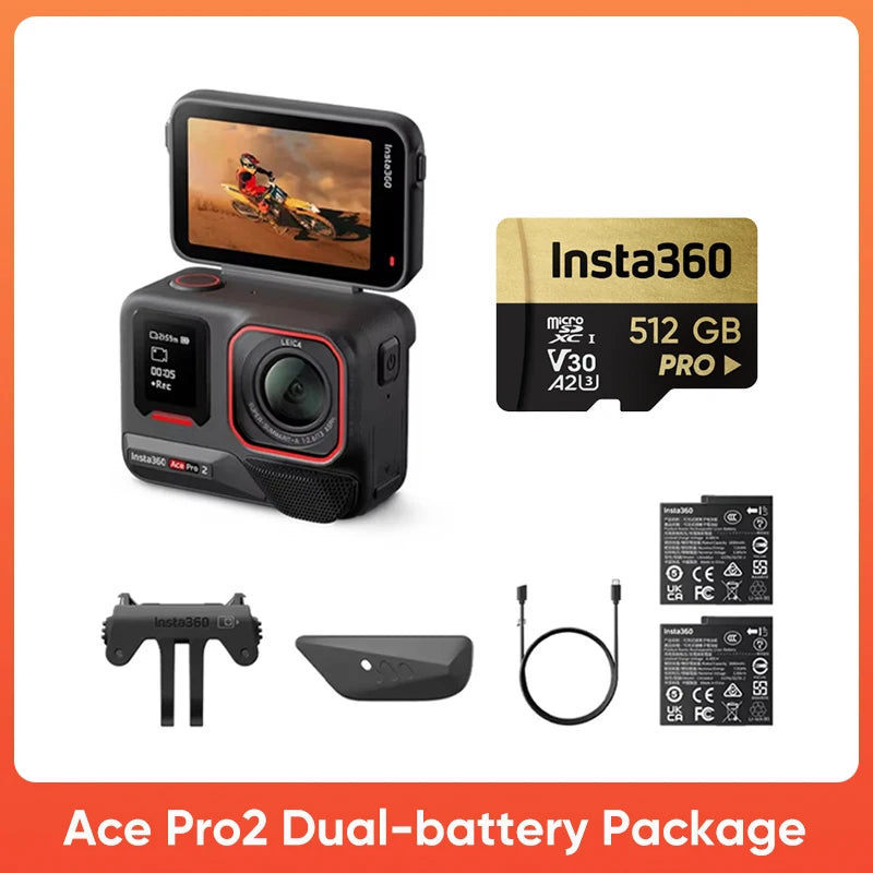 Original Insta360 Ace Pro 2 – 8K Waterproof Action Camera Co‑Engineered with Leica