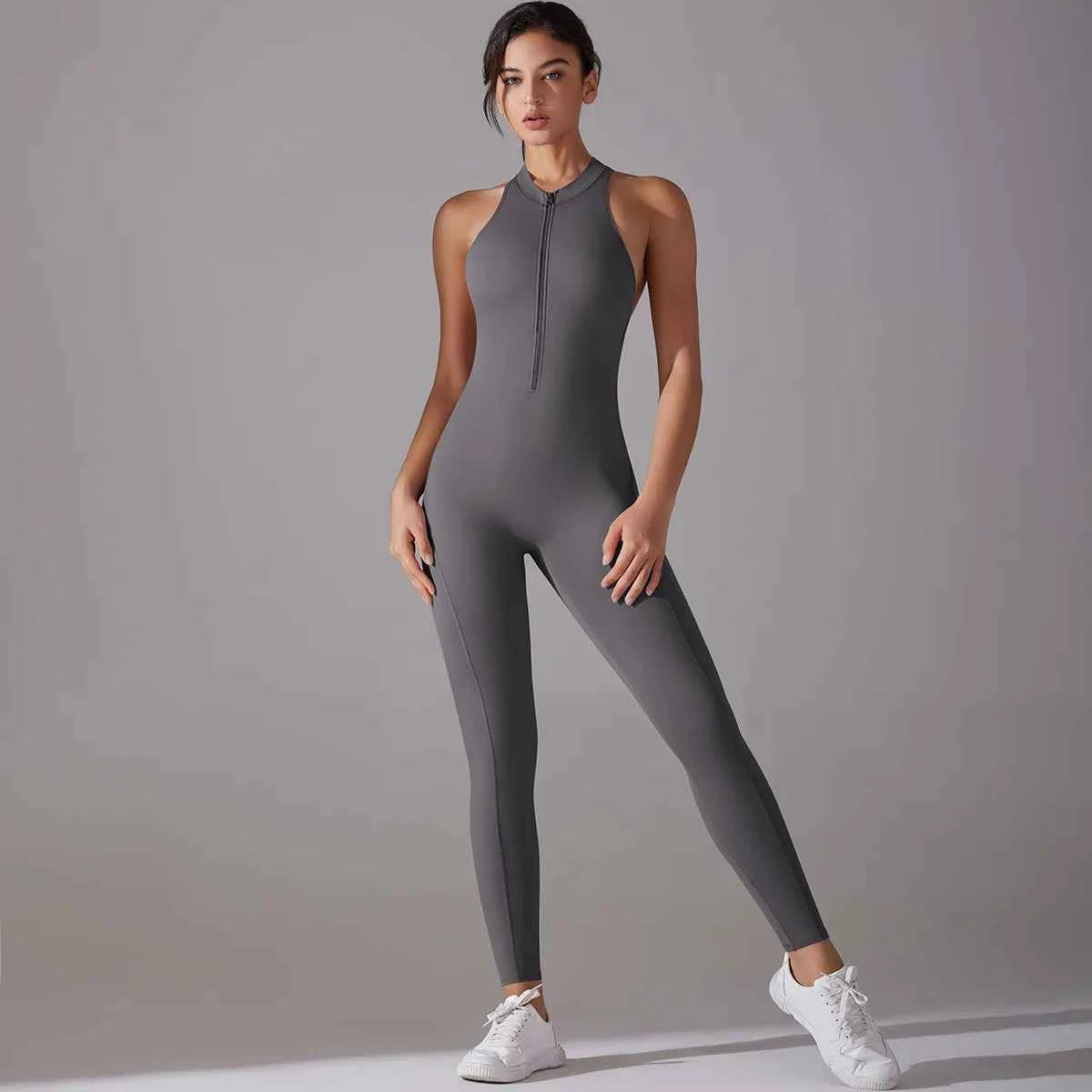 Women’s Tummy Control Butt Lift Sports Bodysuit Fitness Yoga Outfit