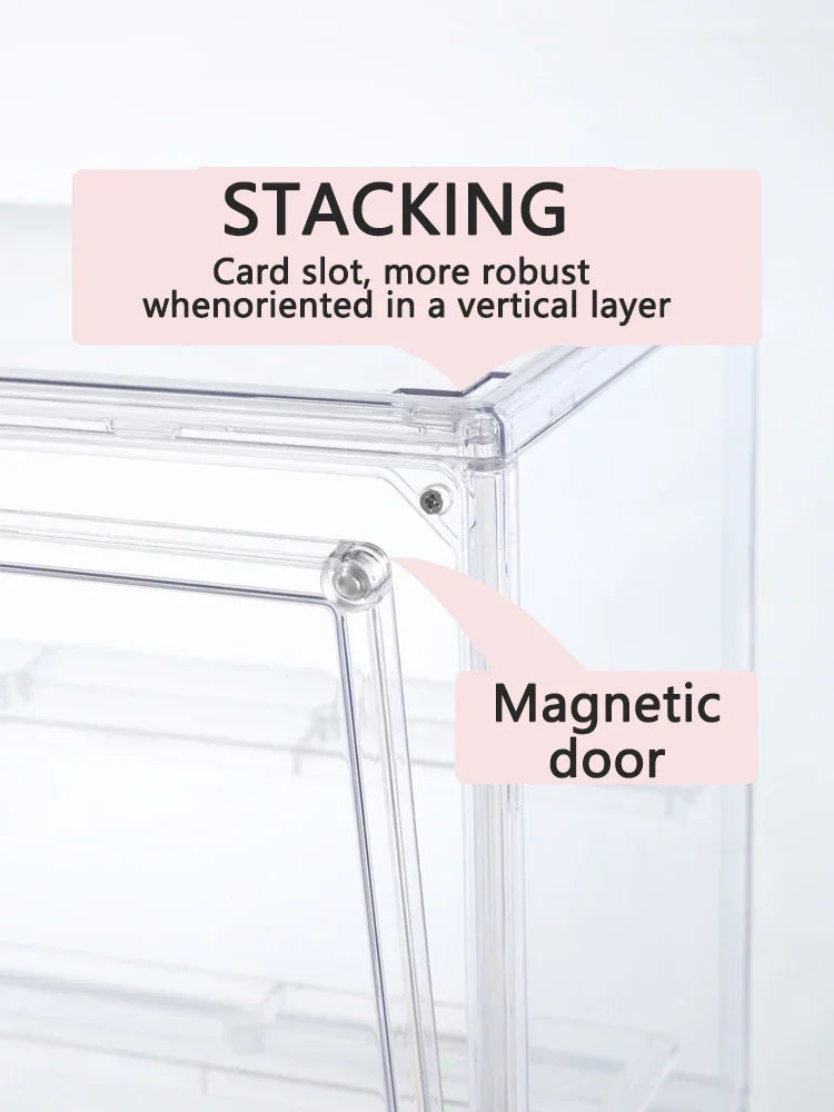 DUTRIEUX Acrylic Storage Box – Glossy, Stackable Organizer for Shoes, Toys & Makeup