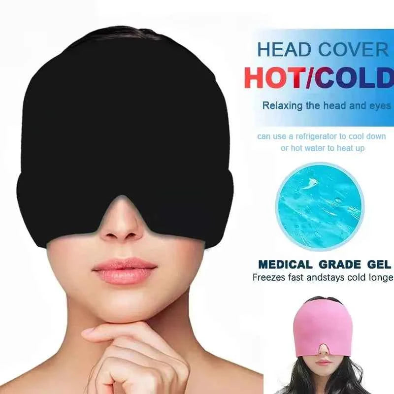 Migraine Relief Hat – Gel Hot & Cold Therapy Ice Cap, Headache & Stress Relief Wrap