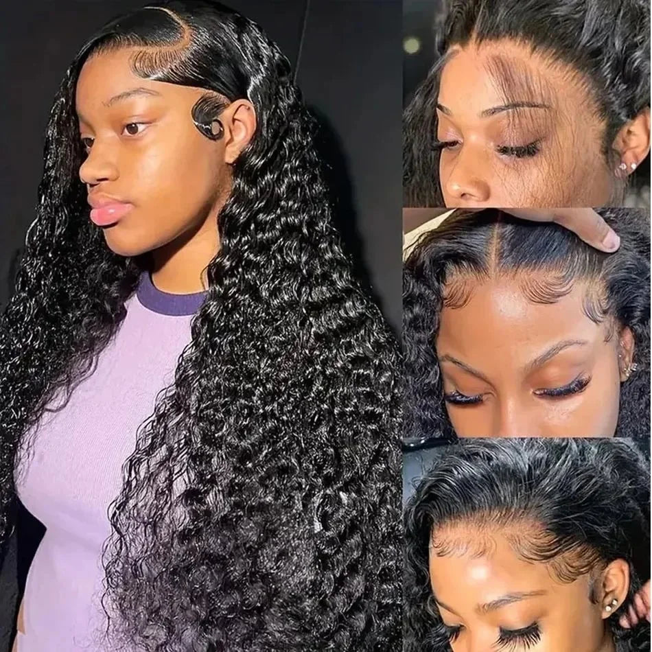 13x6 HD Lace Front Wig - 250% Density Deep Wave Human Hair