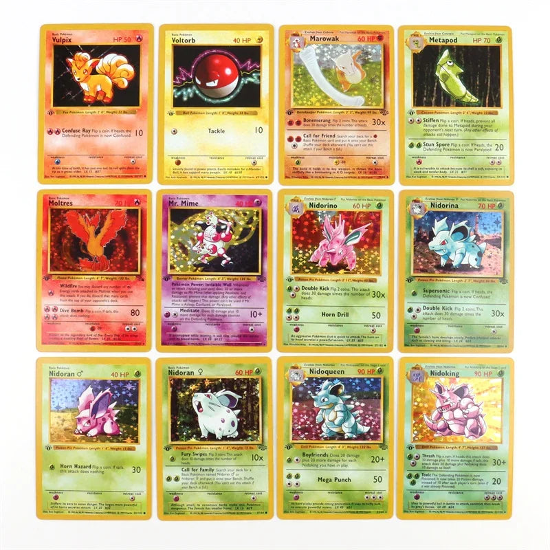 151‑Card 1996 First‑Gen Pokémon Set – Charizard Pikachu Mewtwo Blastoise – English & French