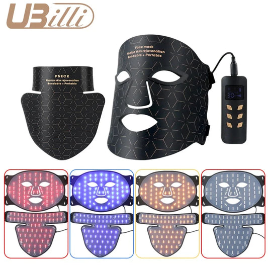 Infrared LED Mask - Silicone LED Anti-Aging Mask for Brightening Skin Tone and Repairing Fine Lines