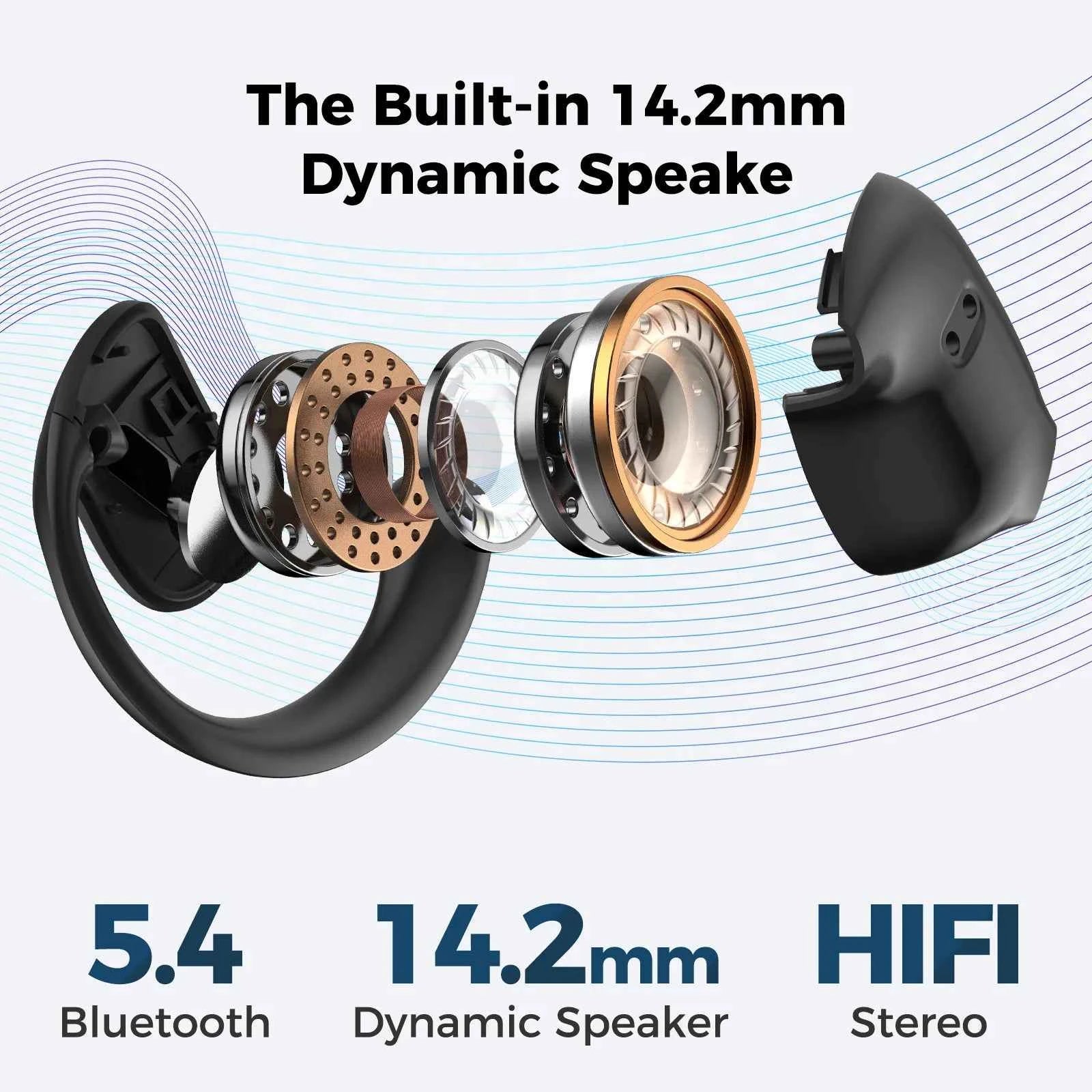 Translator MINISO X15Pro 5.4 Bluetooth Headset Translation Earphones Wireless Headphones Office Travel,ASMR Headset APP