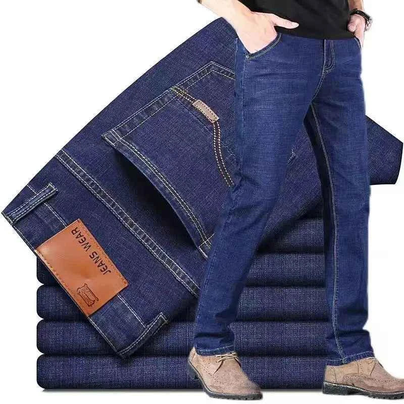 Men's Slim Fit Jeans - Stylish Casual & Comfortable Stretch, Perfect for All Seasons