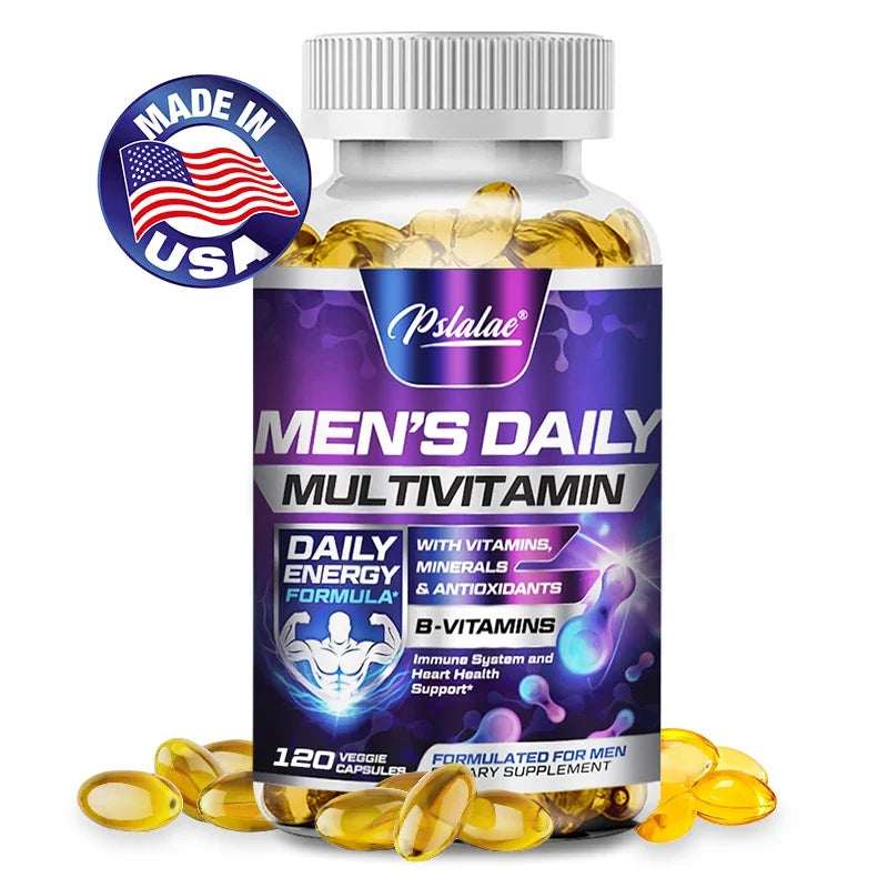 Pslalae Men's Multivitamin – 4-in-1 Daily Formula for Energy, Immunity & Wellness