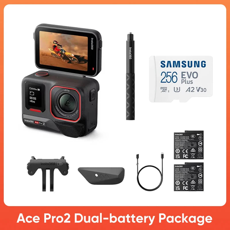 Original Insta360 Ace Pro 2 – 8K Waterproof Action Camera Co‑Engineered with Leica
