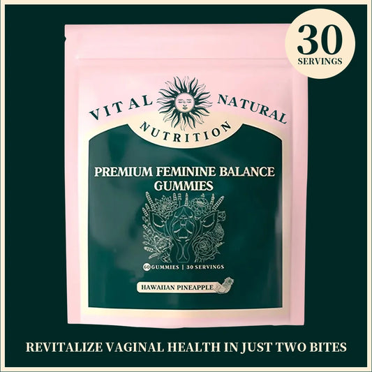 60 Pieces of Quit Mood Women's Supplement - Vital Source Feminine Balance Gummies, Hawaiian Pineapple Flavor, Perfect Women's Gift