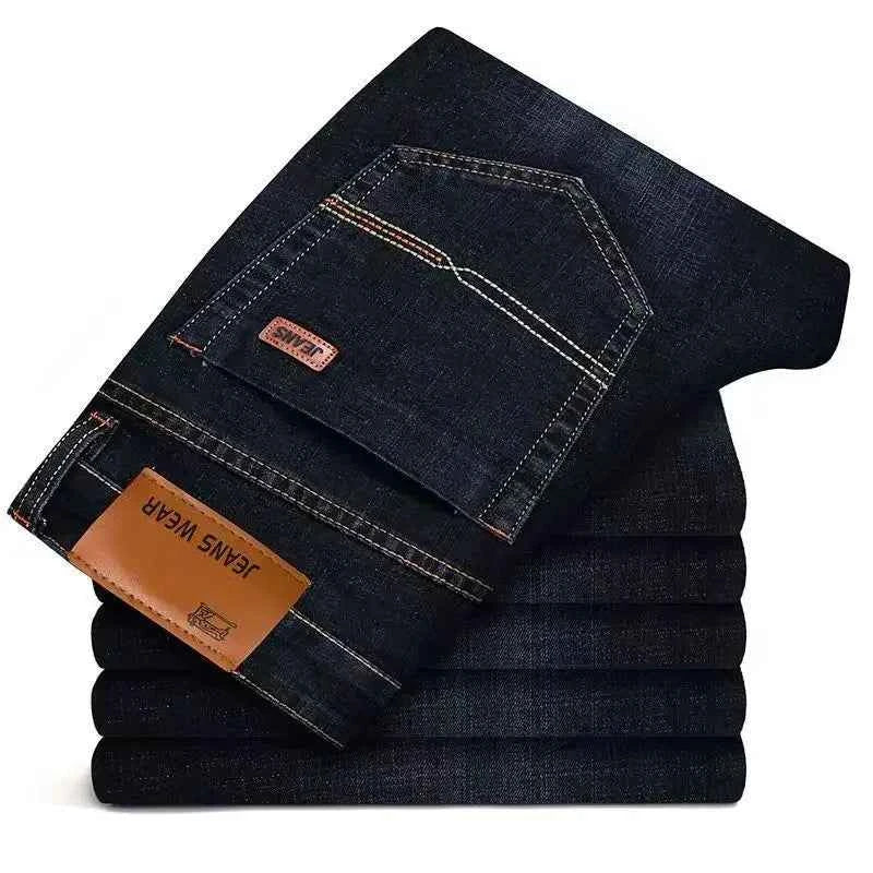 Men's Slim Fit Jeans - Stylish Casual & Comfortable Stretch, Perfect for All Seasons