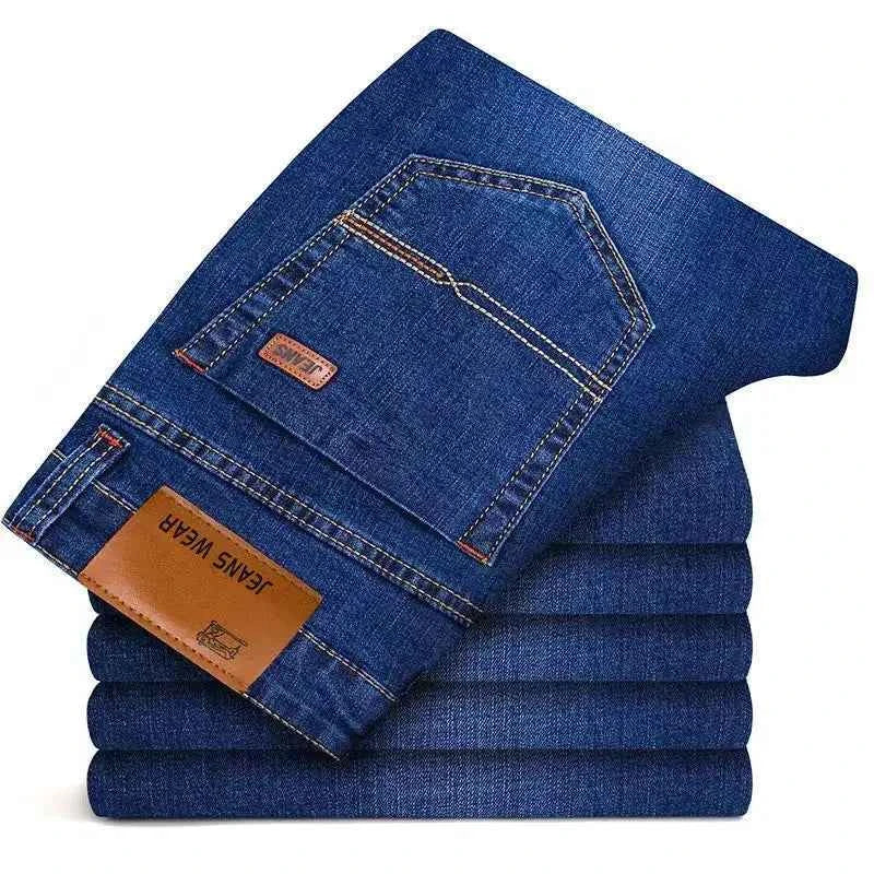 Men's Slim Fit Jeans - Stylish Casual & Comfortable Stretch, Perfect for All Seasons