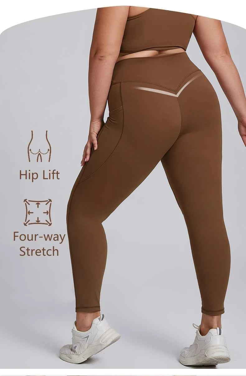 Women’s Plus Size Yoga Set Sports Bra & Leggings Super Stretch Outfit