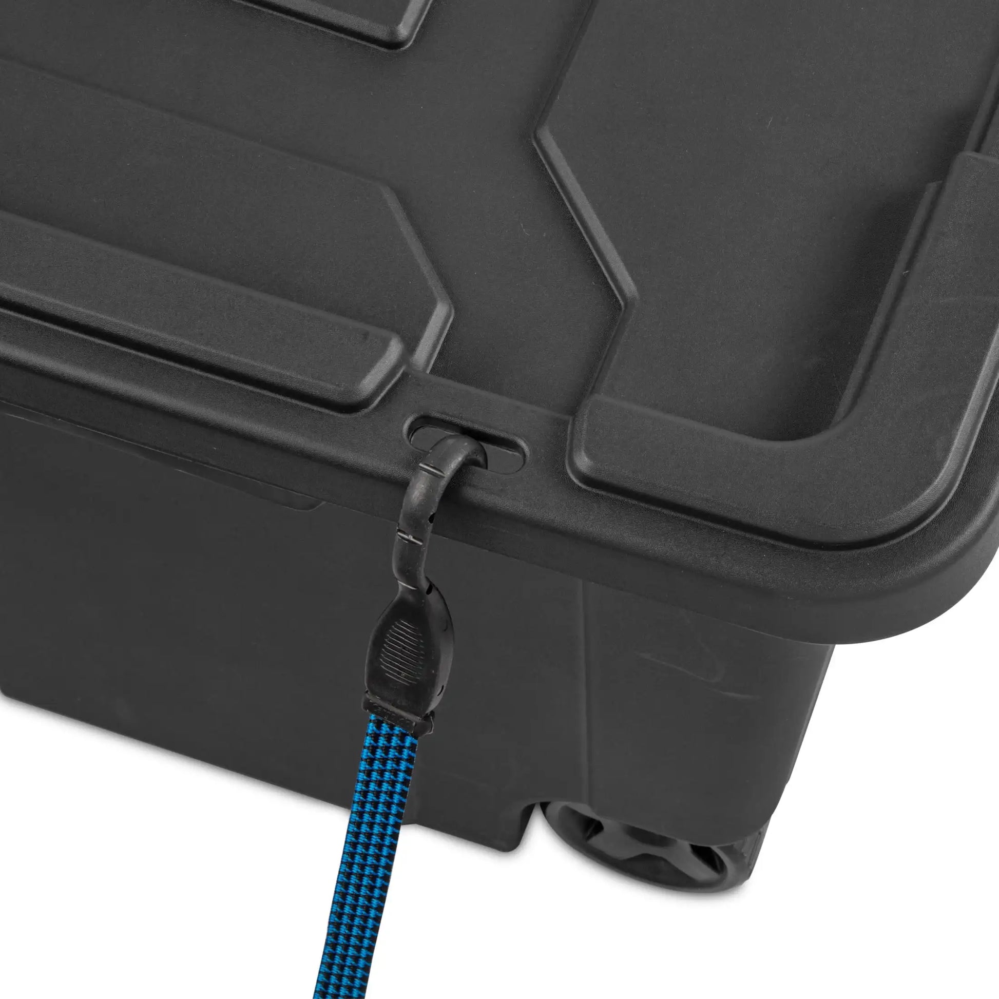 Sterilite 40 Gallon Wheeled Industrial Tote Plastic, Black, Set of 2