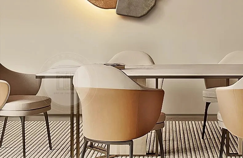 Lucky Stone Modern Wall Clock - High-End Silent Home Clock for Living Room and Wall Hanging