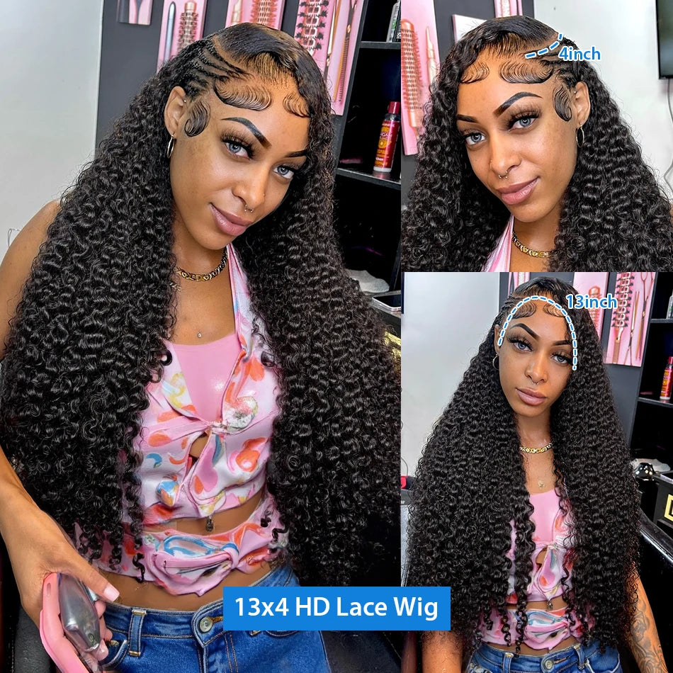 Xcurly 30 inch Loose Deep Wave Glueless 5x5 Ready to Wear Lace Closure Wig Pre Plucked Water Curly HD Lace Front Human Hair Wigs